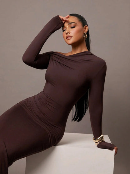 Nayla Long-Sleeve Dress