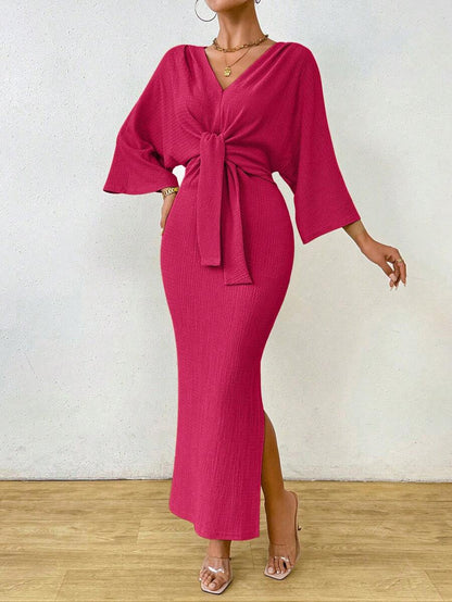 Jumanah Front-Tie Dress
