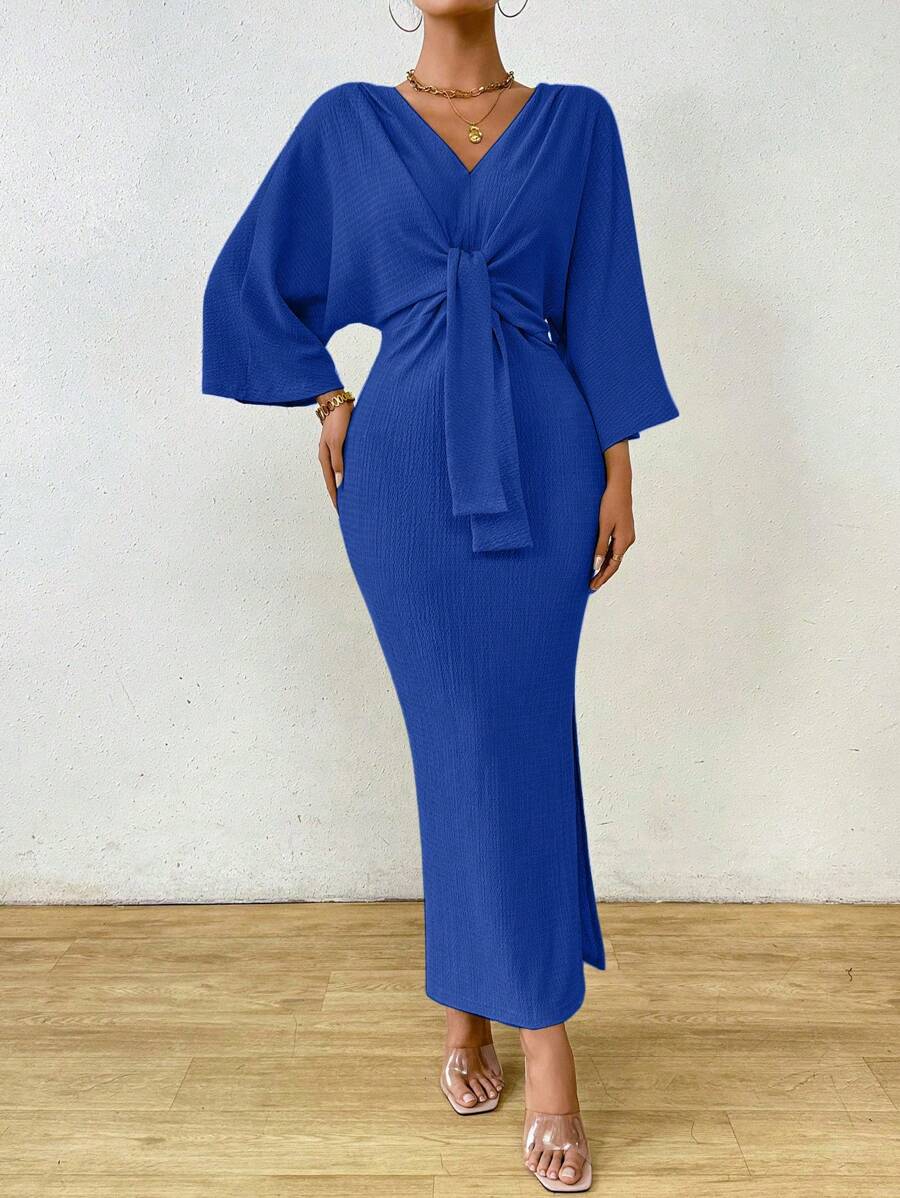 Jumanah Front-Tie Dress