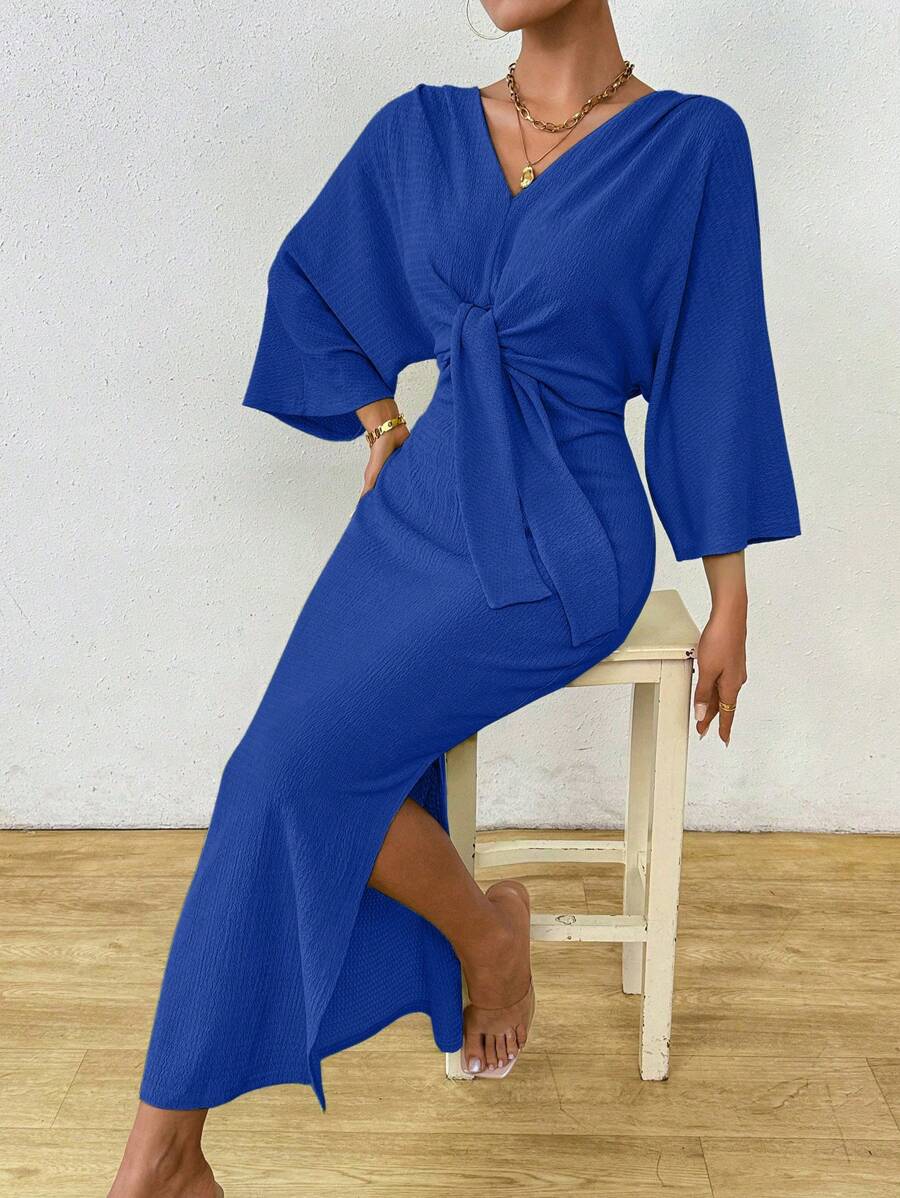 Jumanah Front-Tie Dress