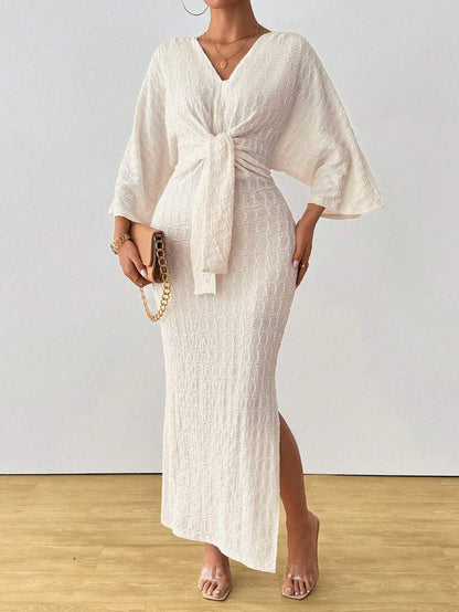 Jumanah Front-Tie Dress