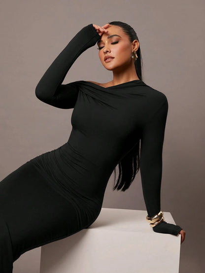 Nayla Long-Sleeve Dress