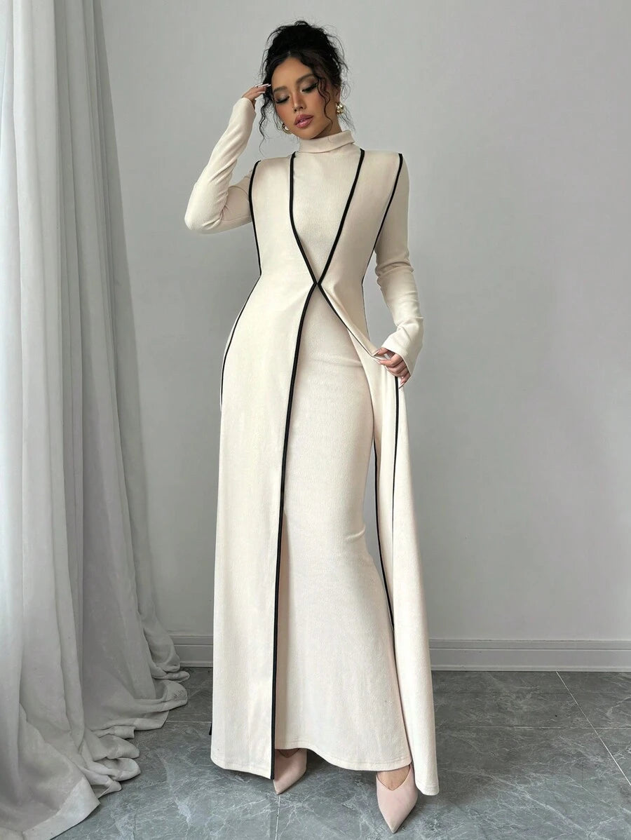 Malika High Neck Dress Set