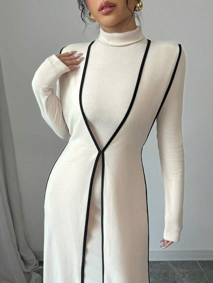 Malika High Neck Dress Set