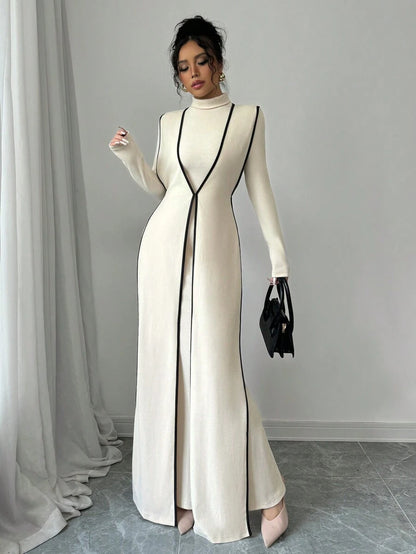 Malika High Neck Dress Set