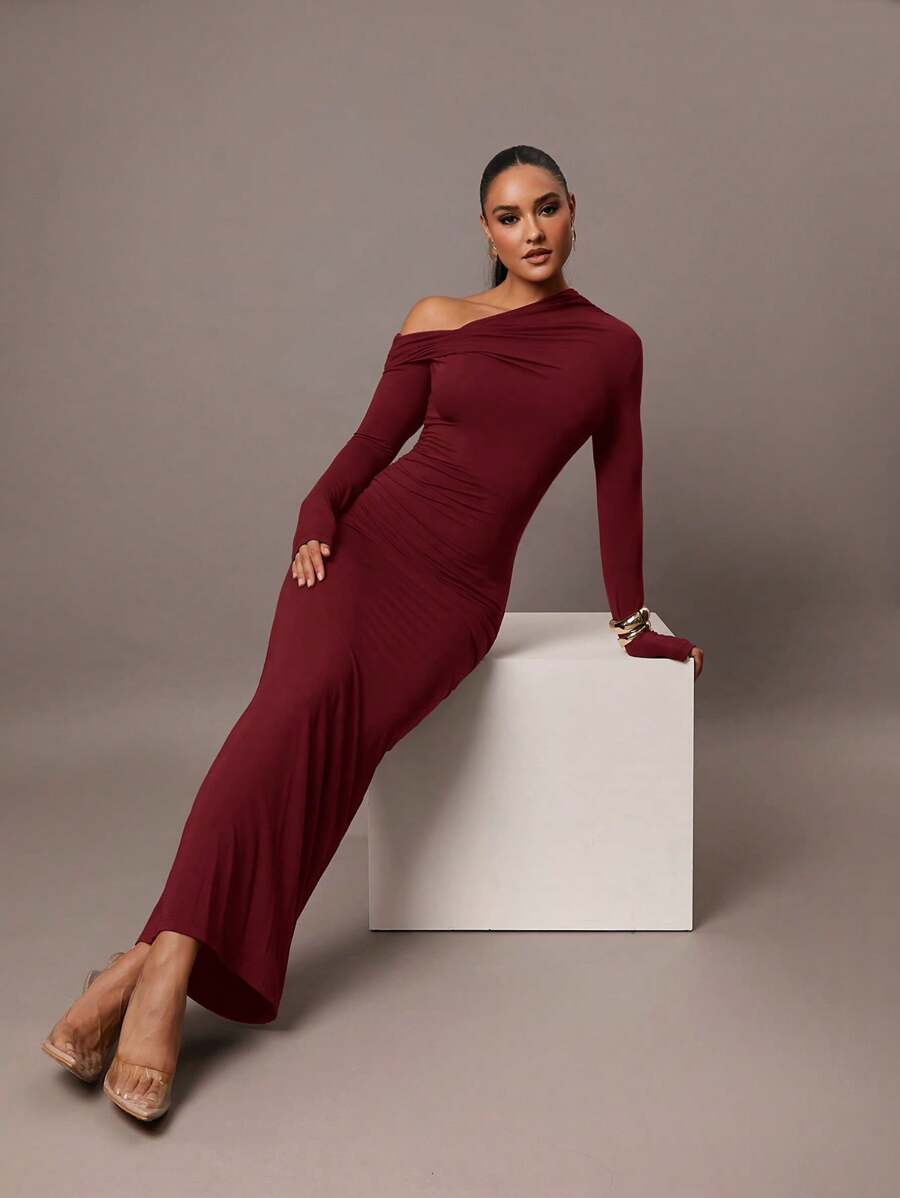 Nayla Long-Sleeve Dress