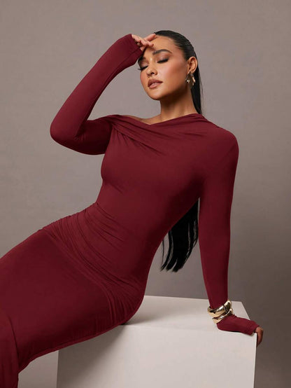 Nayla Long-Sleeve Dress