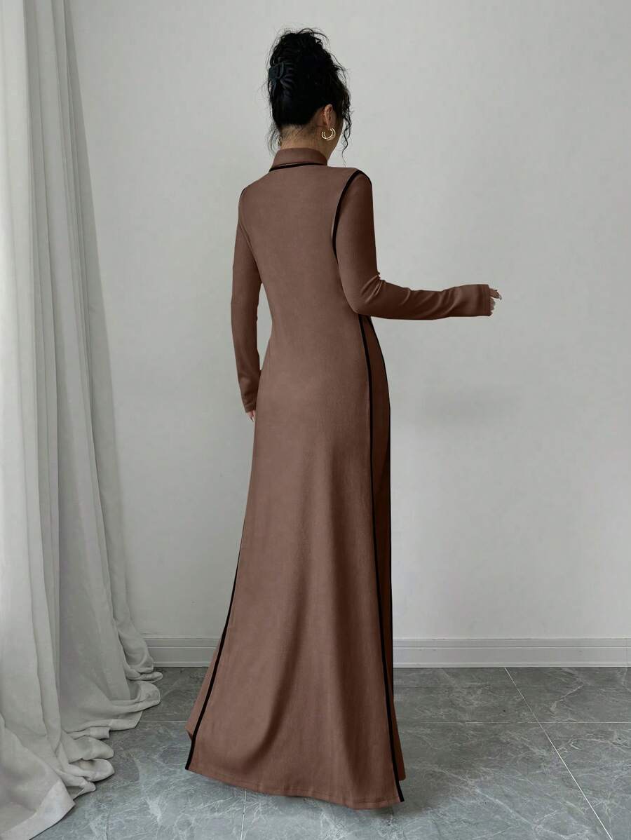 Malika High Neck Dress Set