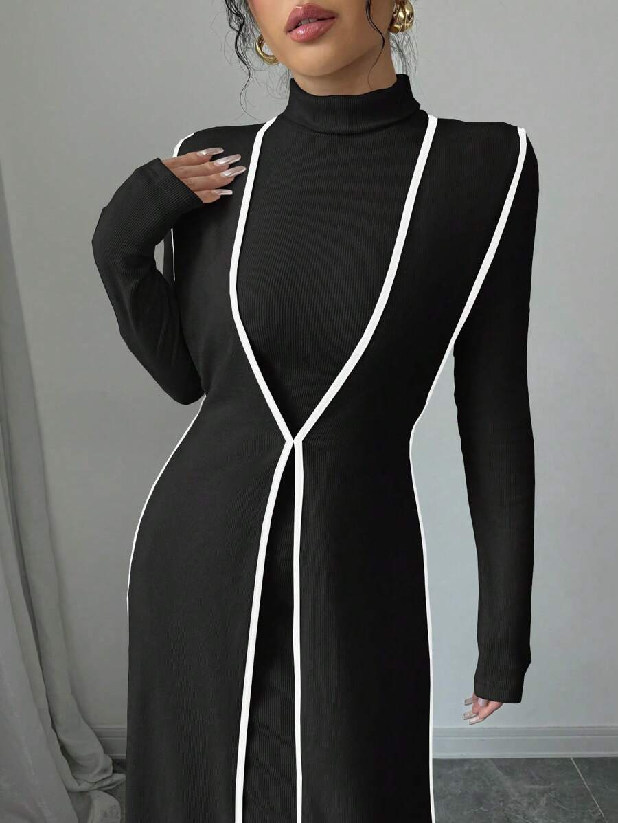 Malika High Neck Dress Set