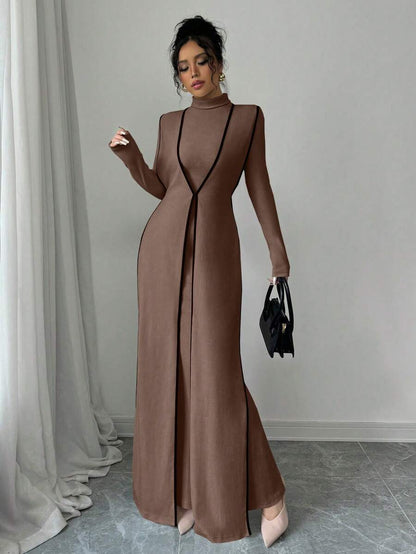 Malika High Neck Dress Set
