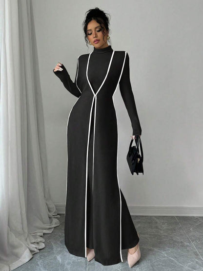 Malika High Neck Dress Set