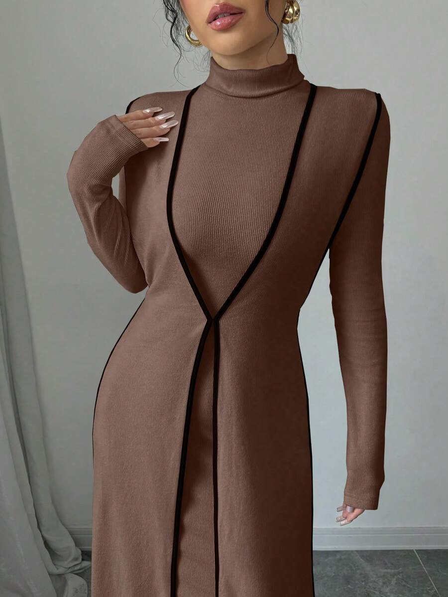 Malika High Neck Dress Set