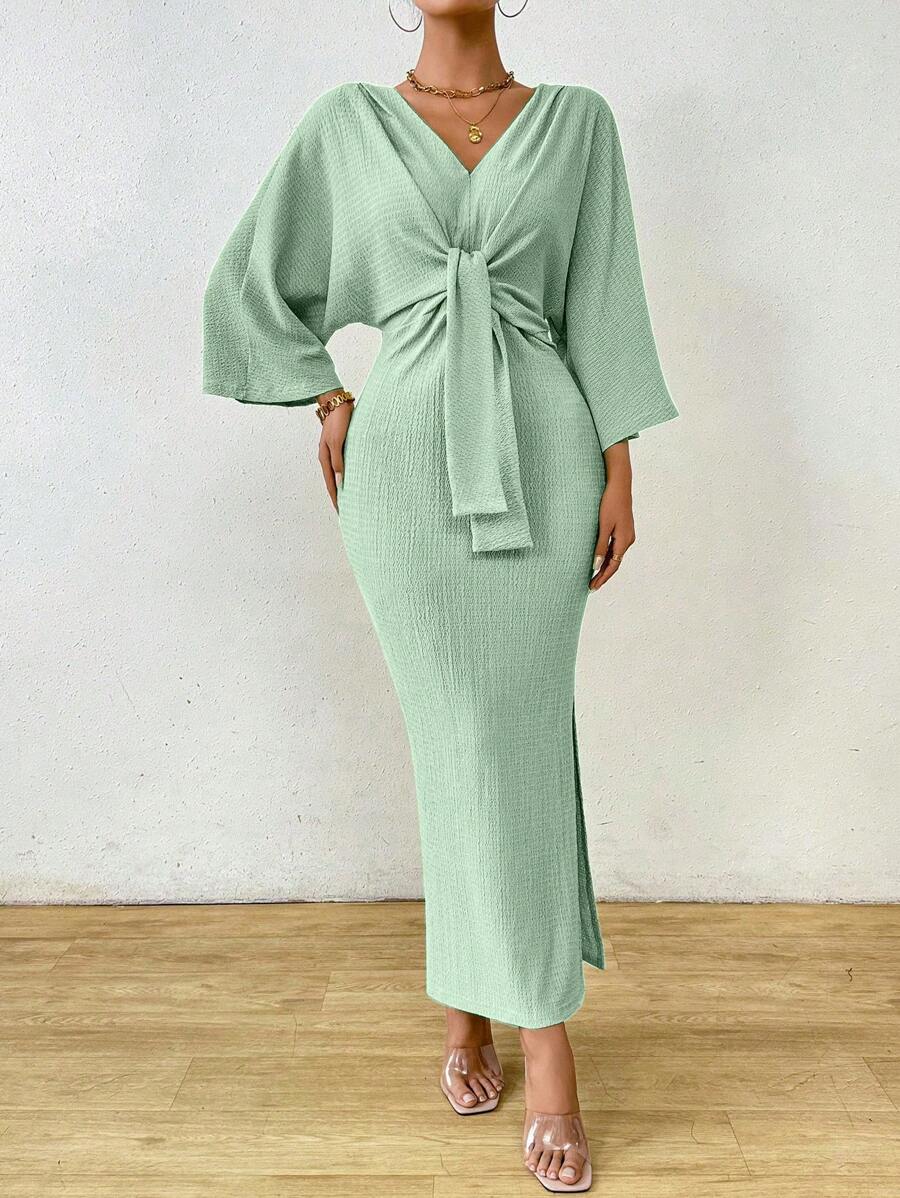 Jumanah Front-Tie Dress