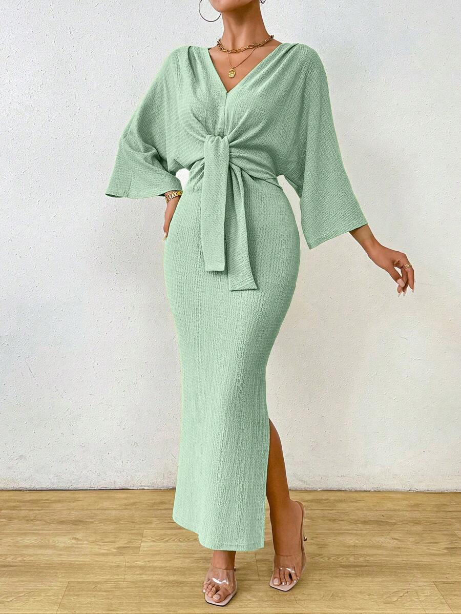 Jumanah Front-Tie Dress