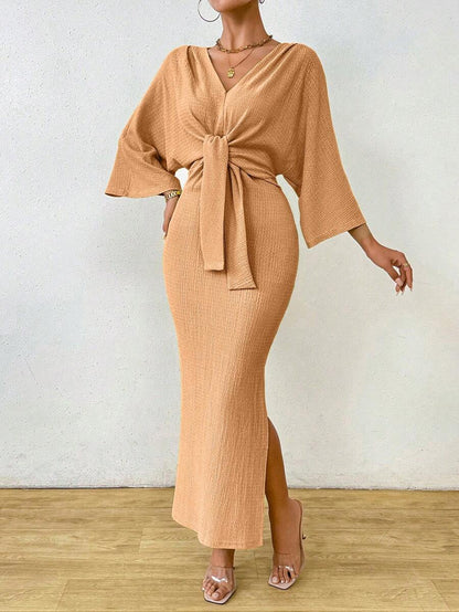 Jumanah Front-Tie Dress