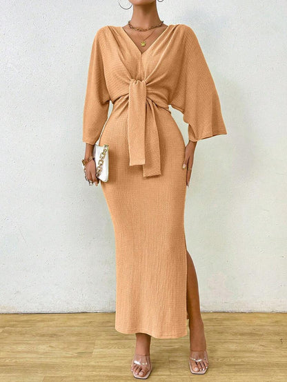 Jumanah Front-Tie Dress
