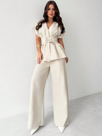 Calia Belted Pant Set