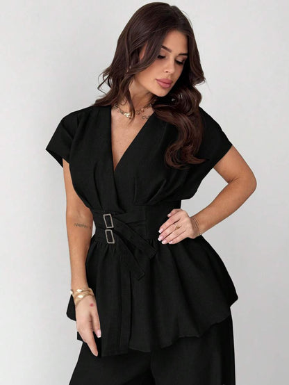 Calia Belted Pant Set