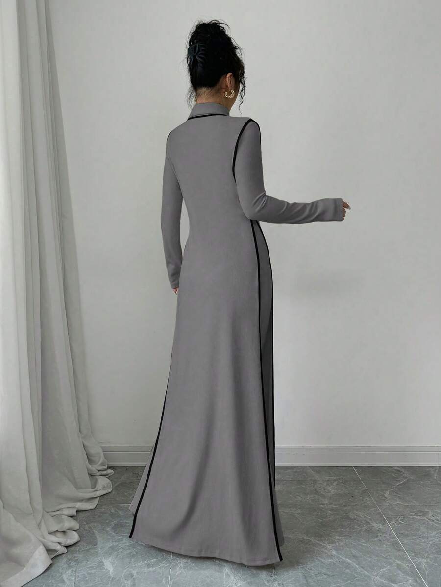 Malika High Neck Dress Set