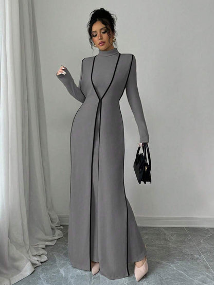 Malika High Neck Dress Set