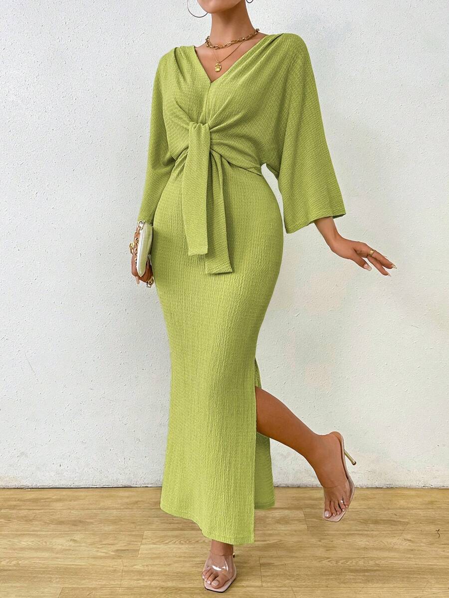 Jumanah Front-Tie Dress