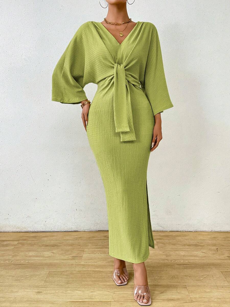Jumanah Front-Tie Dress