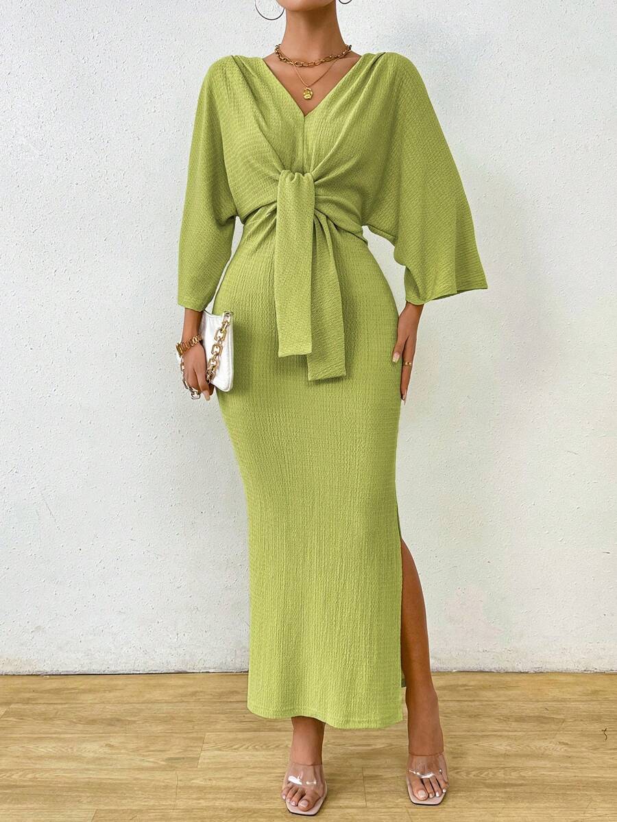 Jumanah Front-Tie Dress