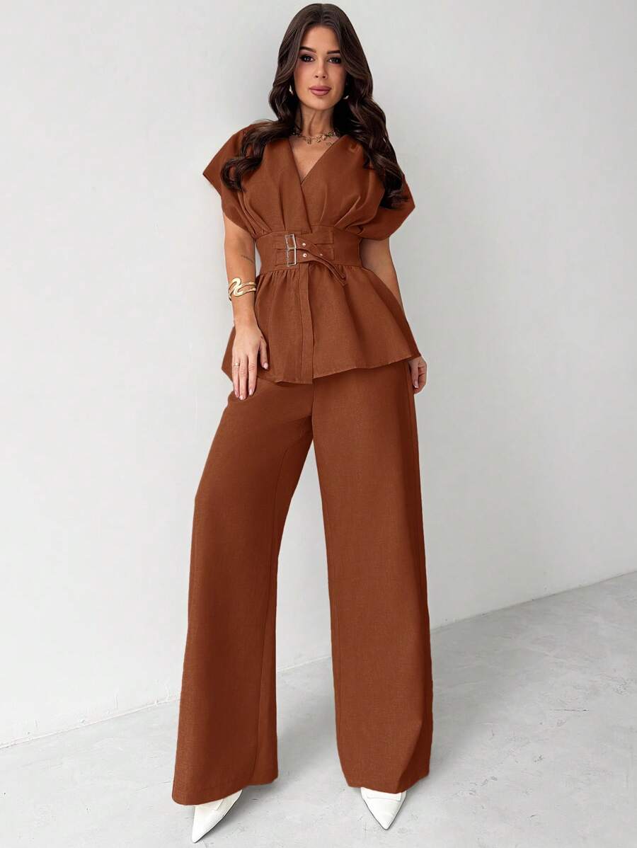 Calia Belted Pant Set