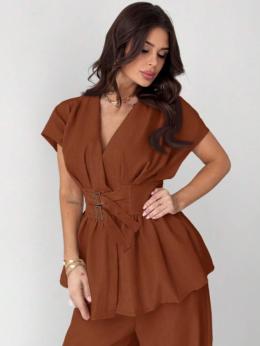 Calia Belted Pant Set