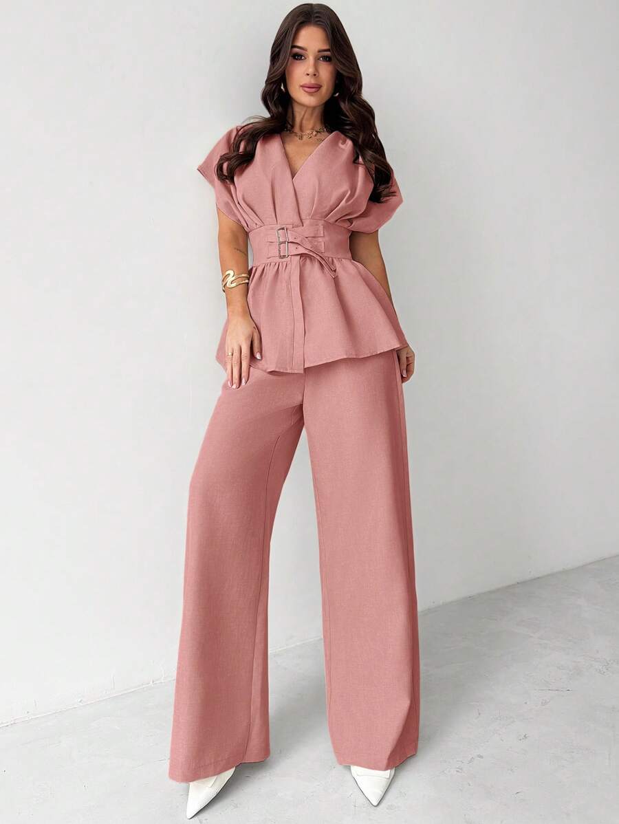 Calia Belted Pant Set