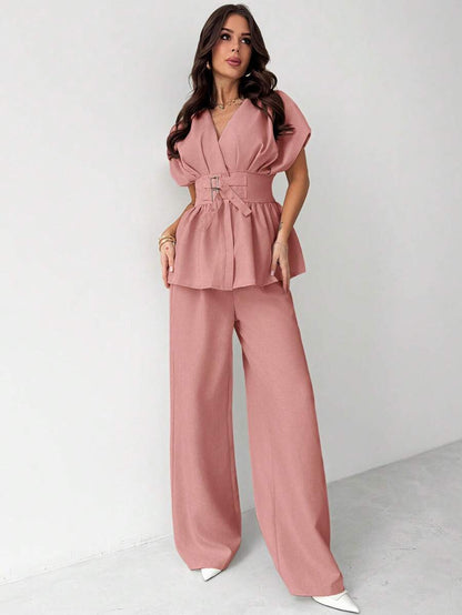 Calia Belted Pant Set