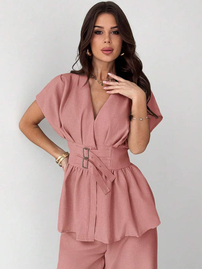 Calia Belted Pant Set