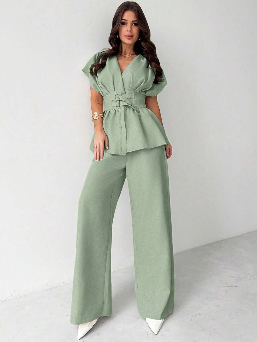 Calia Belted Pant Set