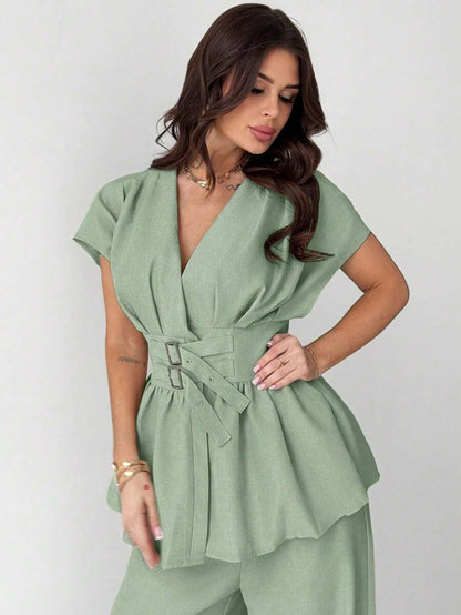 Calia Belted Pant Set