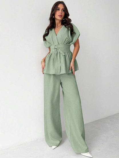 Calia Belted Pant Set