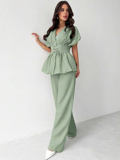 Calia Belted Pant Set