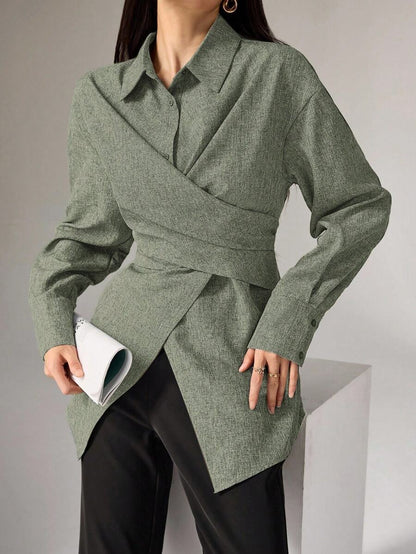 Yara Button-Back Office Shirt