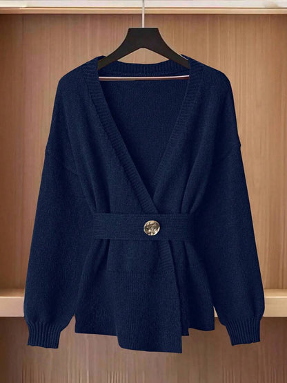 Oria Side-Wrap Sweater