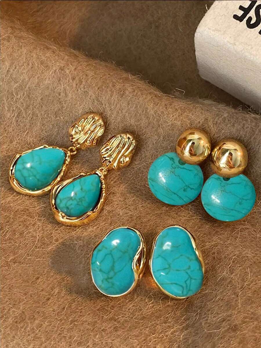 Coraline Stud/Hoop Earring Set
