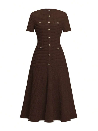 Azeen Short-Sleeve Dress