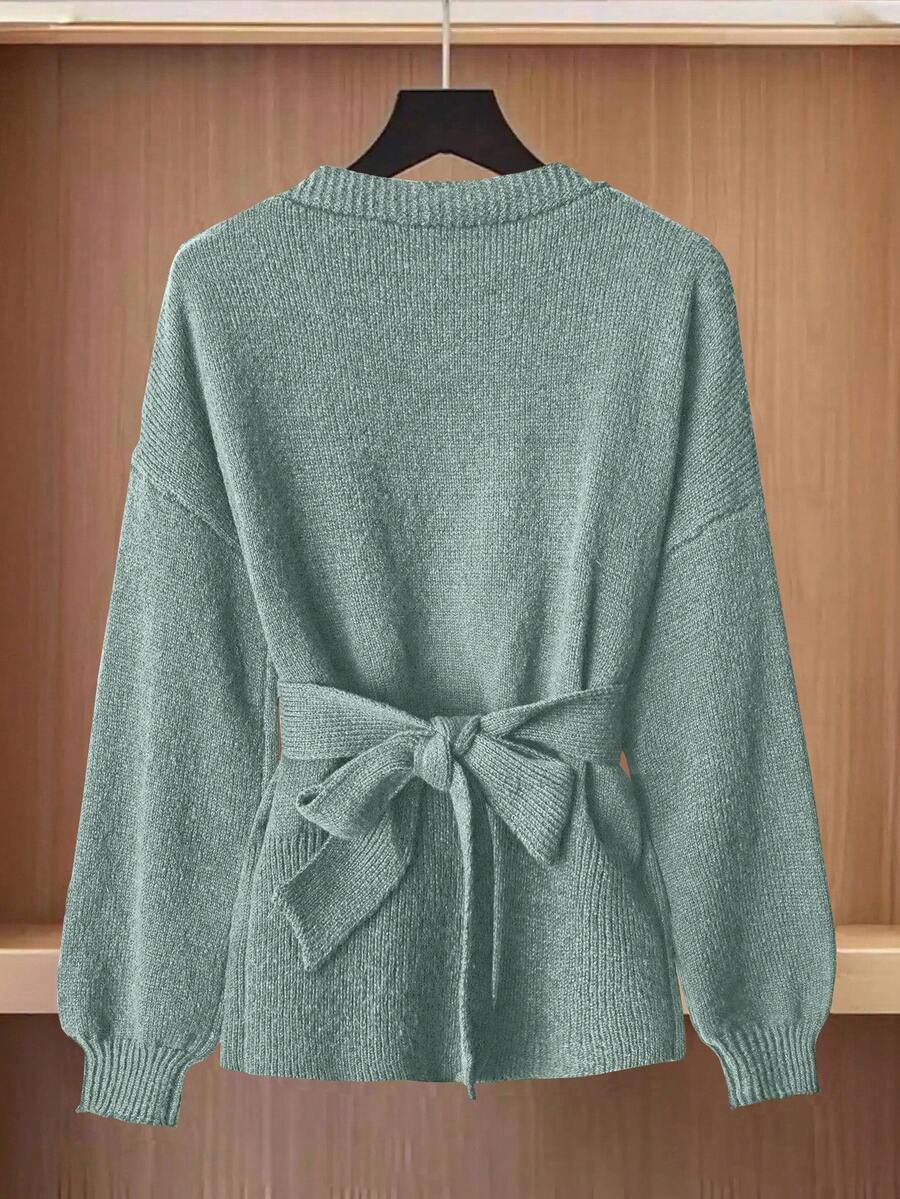 Oria Side-Wrap Sweater