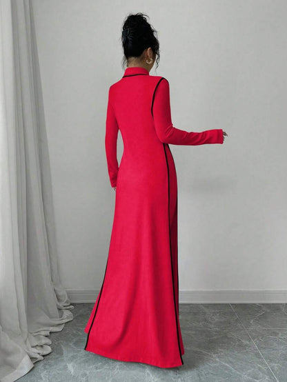 Malika High Neck Dress Set
