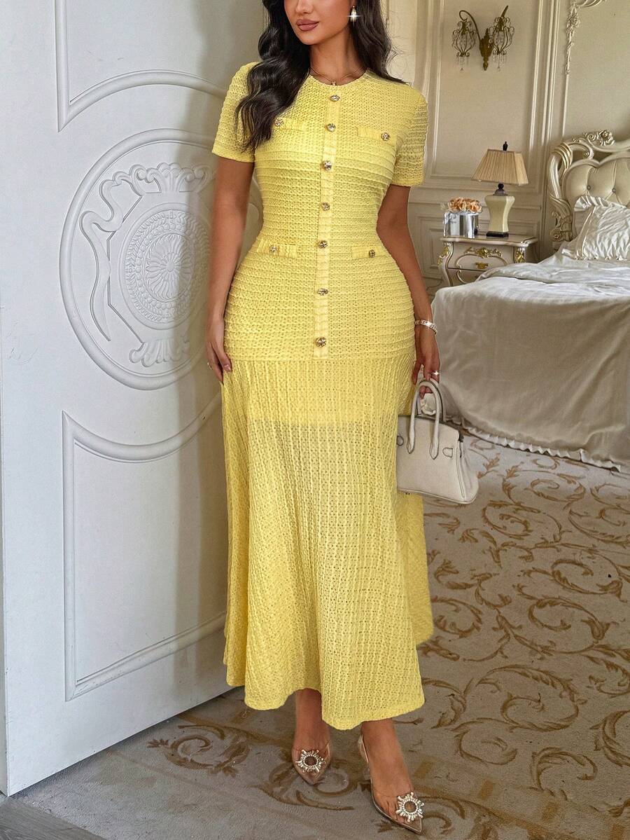Azeen Short-Sleeve Dress