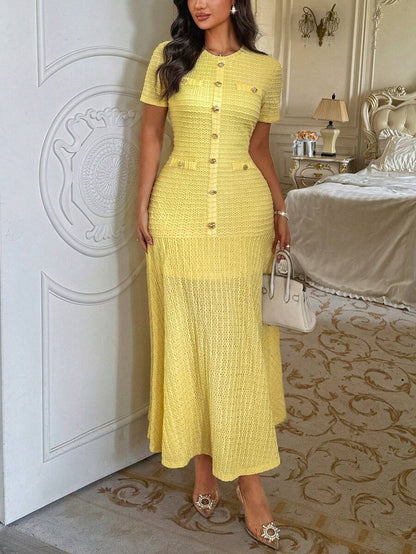 Azeen Short-Sleeve Dress