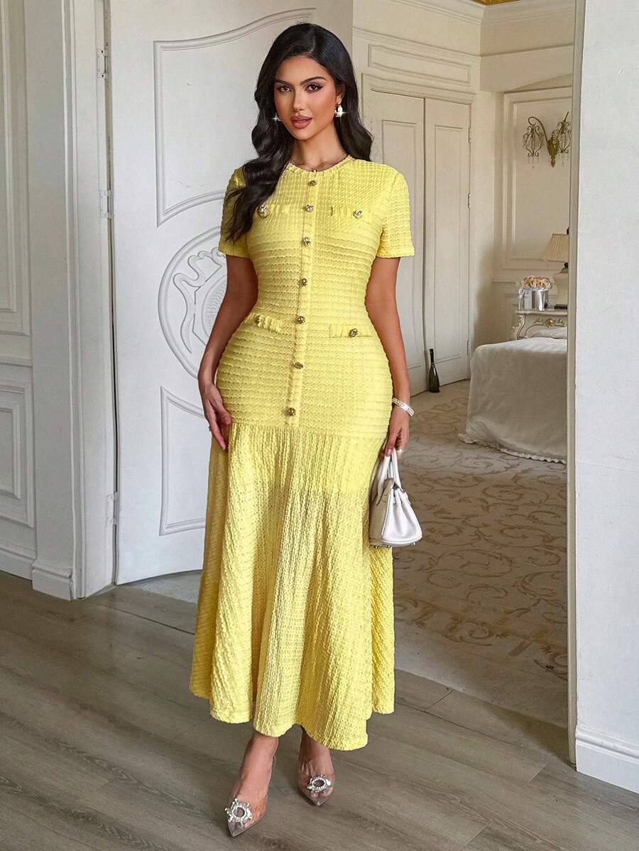 Azeen Short-Sleeve Dress
