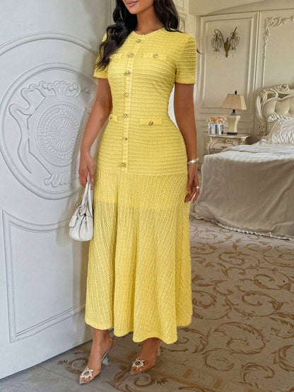 Azeen Short-Sleeve Dress