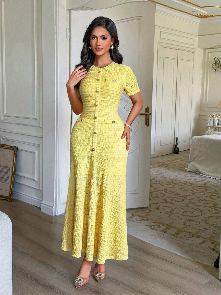 Azeen Short-Sleeve Dress