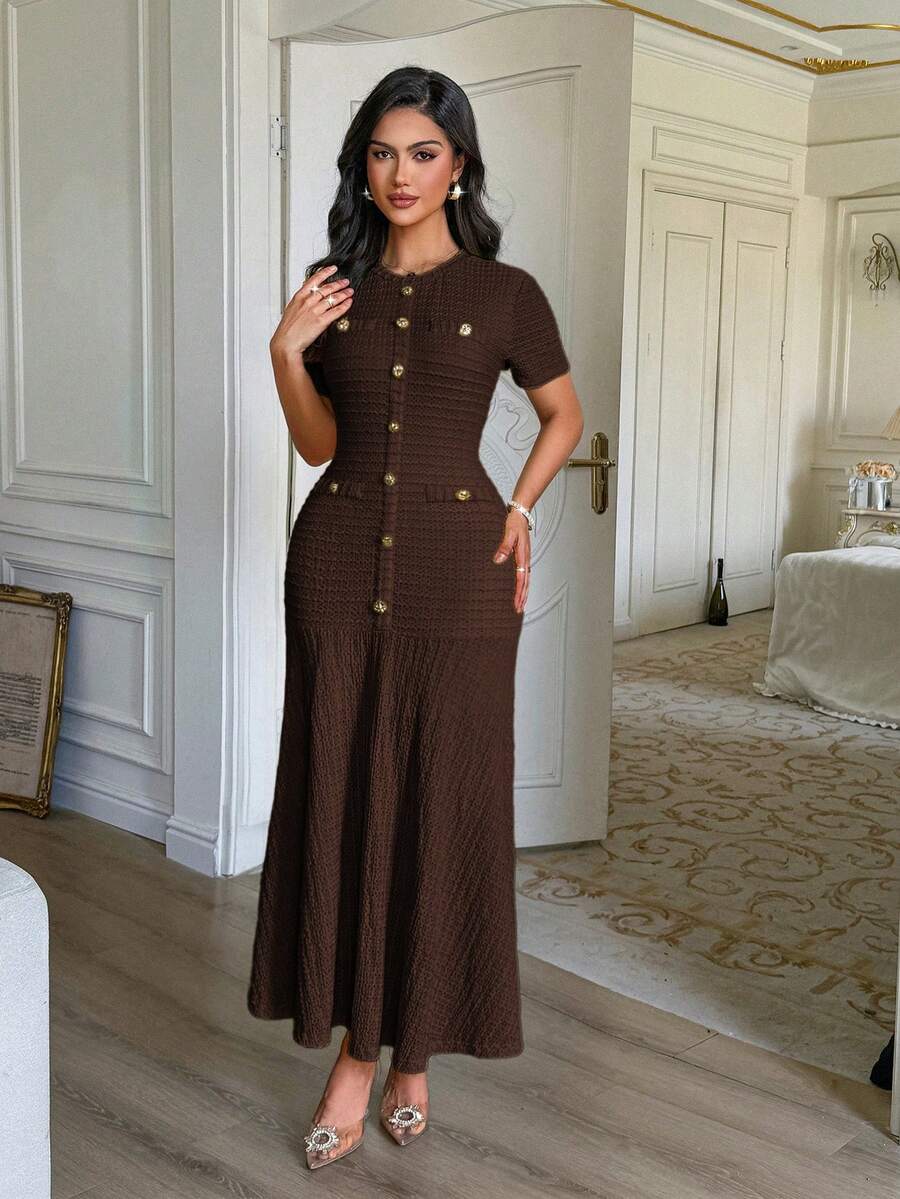 Azeen Short-Sleeve Dress