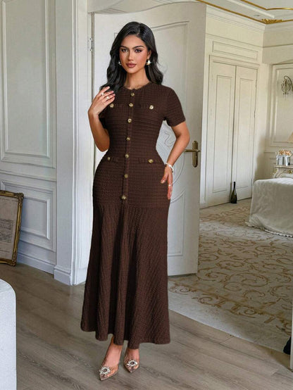 Azeen Short-Sleeve Dress