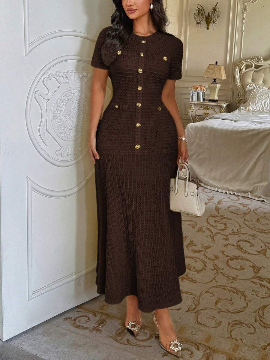 Azeen Short-Sleeve Dress